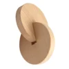 Newborn Infant Wooden Toys Exercise Hand Grasp Toy Interlocking Discs Solid Wood Preschool Children Toys 2