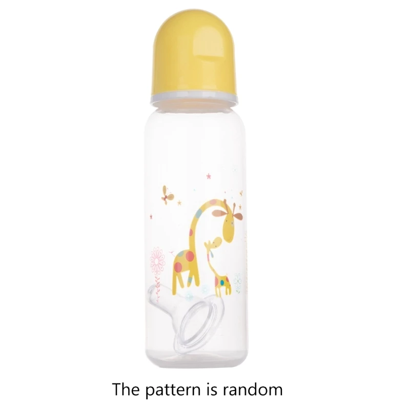 Milk Bottle Feeding Bottle Baby Milk Bottle 250ml Capacity Standard-spout PP Material 7-inch Height