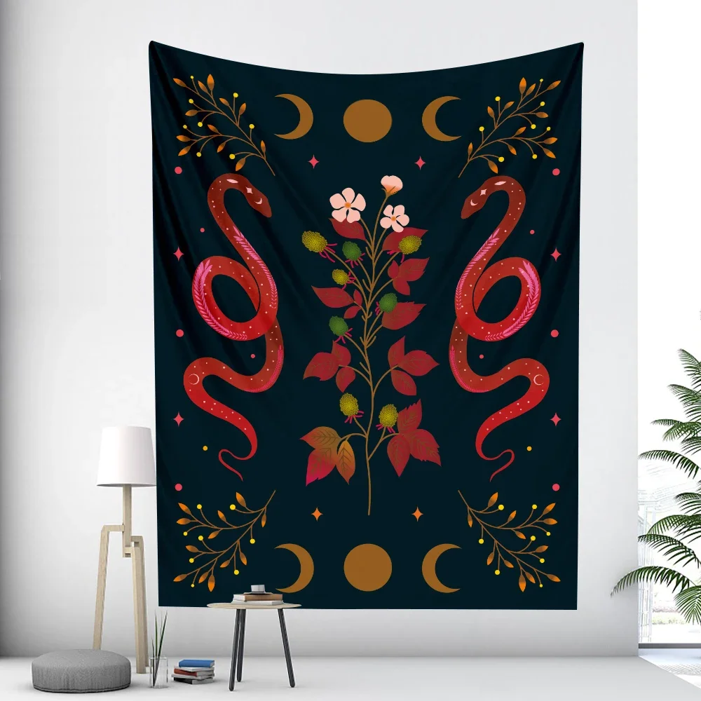 

Moon Butterfly Psychedelic Scene Mandala Home Decor Art Tapestry Hippie Boho Tarot Pretty Room Wall Decor