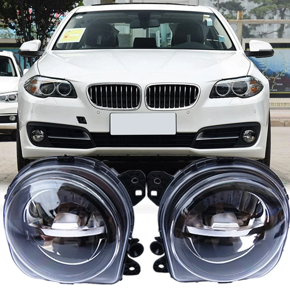 

Автомобильные светодиодные противотуманные фары для BMW F10 F18 2014 2015 2016 5-Series 520 523 525 528 535Li, аксессуары, противотуманные фары для переднего бампера, 2 шт.