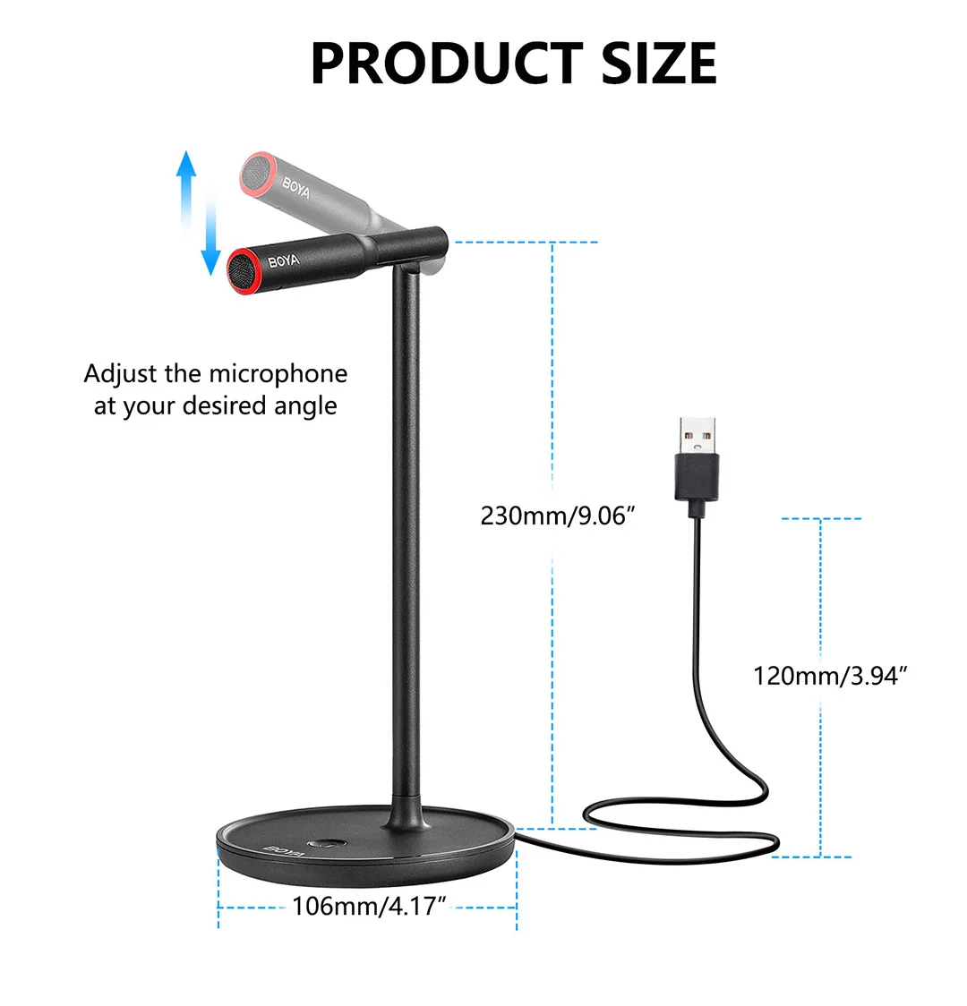 Boya BY-CM1 Desktop USB Microphone in Bangladesh