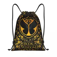 Tomorrowland Electronic Dance Festival Drawstring Backpack Women Men Gym Sport Sackpack Foldable Training Bag Sack 1