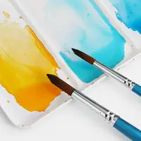 Washable Watercolor Paint Set 8/12/16 Colors With Water Brush Pen Watercolor Paint Palette Portable Water Color Paints 5