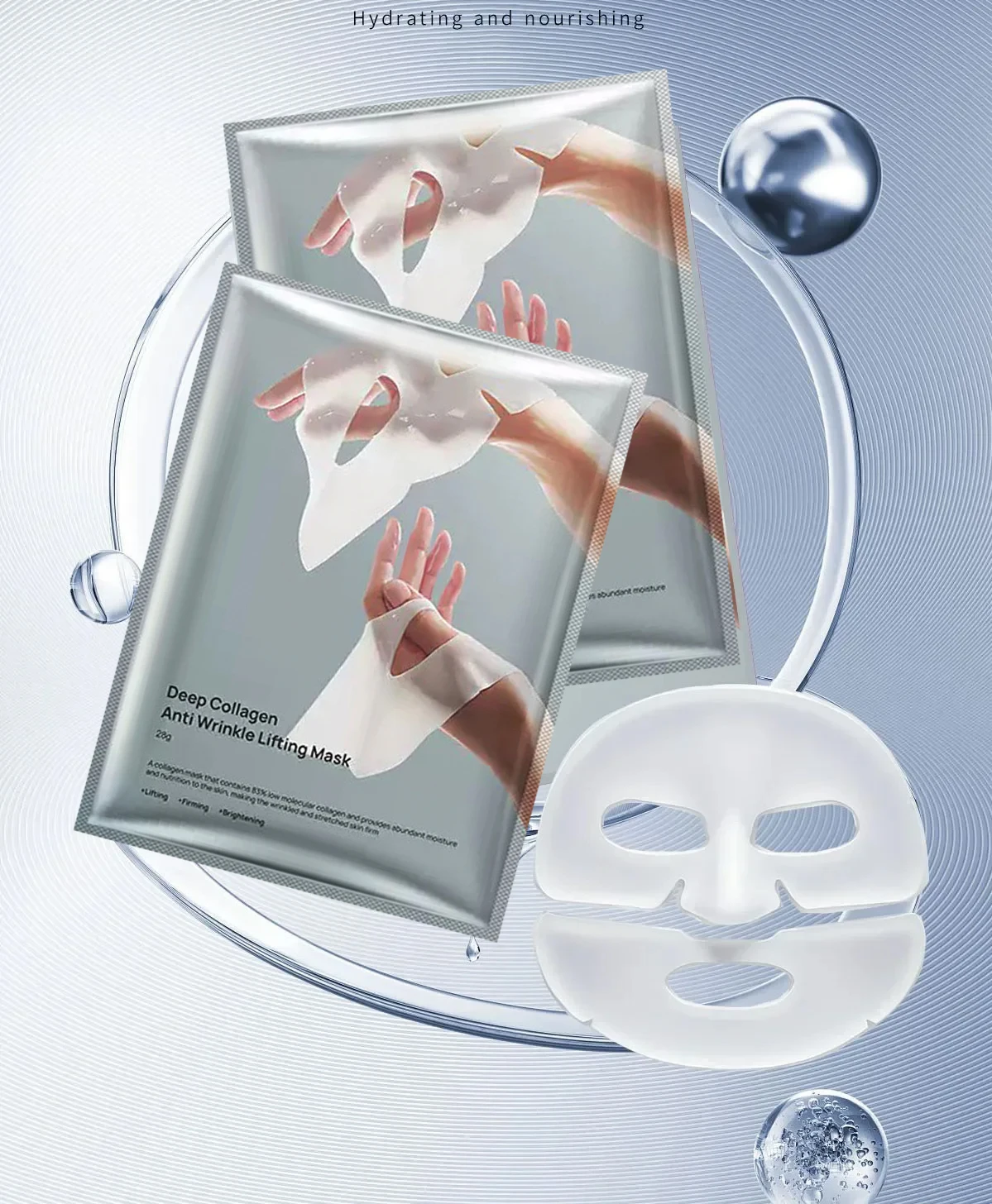 Deep Collagen Anti Wrinkle Lifting Mask Collagen Face Mask Overnight, Deep Collagen Mask for Lifting Firming Moisturizing