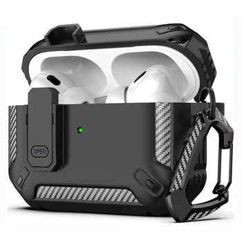 Custodia con blocco di sicurezza per AirPods Pro 2 3 Custodia per AirPods Pro2 Pro 2a generazione 2023 Custodia antiurto Air Pods Pro airpods3 Funda 1