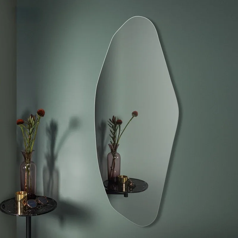 

Art Decorative Mirror Full Body Clothing Dressing Aesthetic Mirror Makeup Irregular Espejo Pared Nordic Bathroom Mirror EB5BM