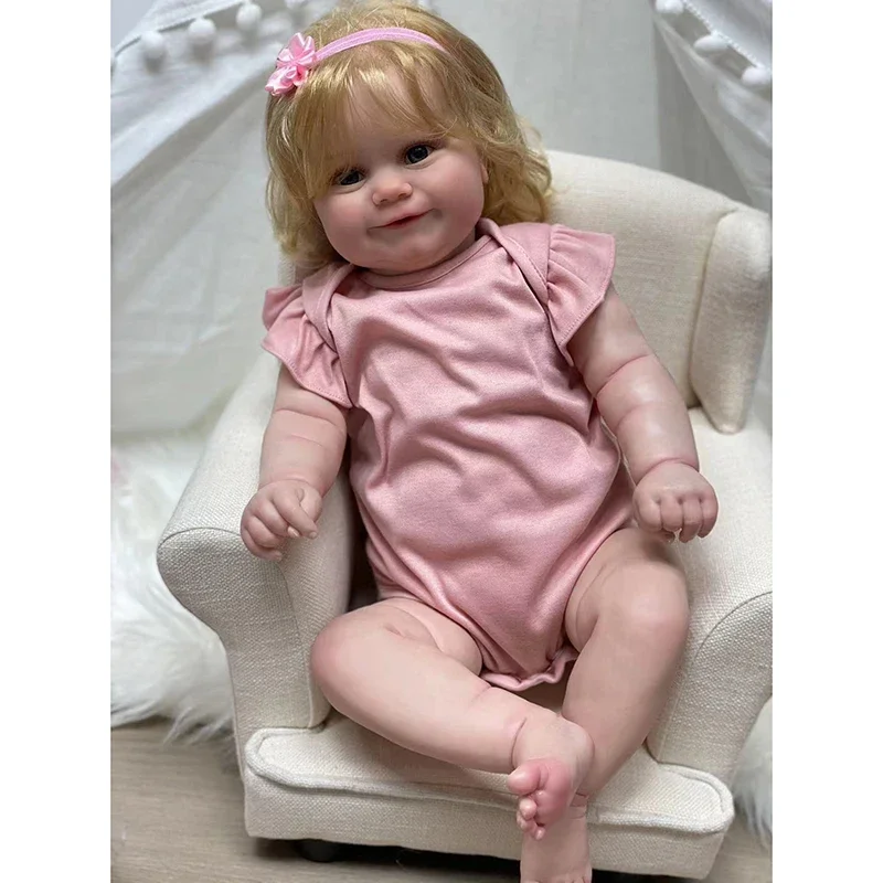 リボーンドール     可愛らしい maddie かわいいですね Two Size Versions Reborn Maddie Cute Girl Doll with Root