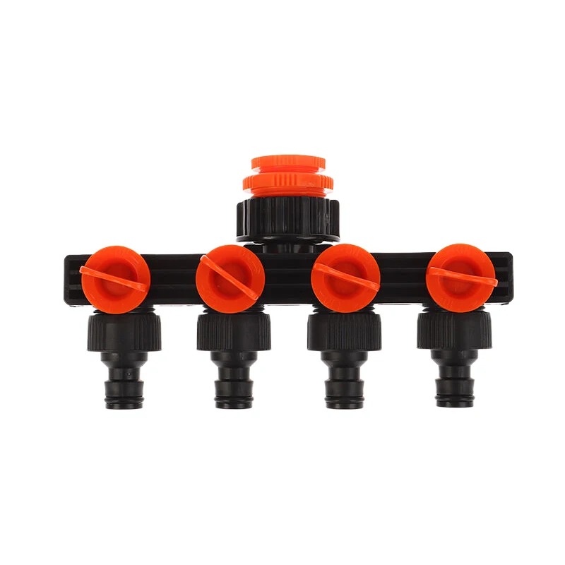 

Valve Splitter 1/2” 3/4" 1” Watering Connector Distributor 1 To 4 Way Hose Splitters For Water Pipe Hose Tap Connectors