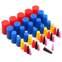 Premium Tapered Silicone Rubber Plug Set for High - Temp Painting - 40 Pieces (A)