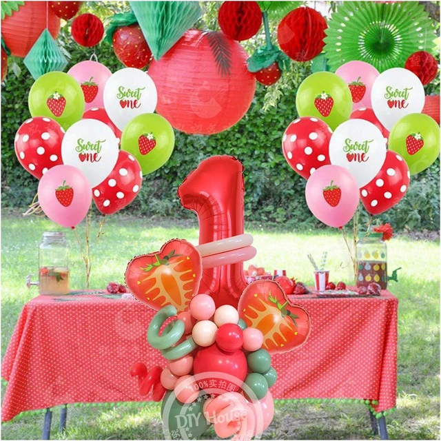 Strawberry Themed Birthday Party