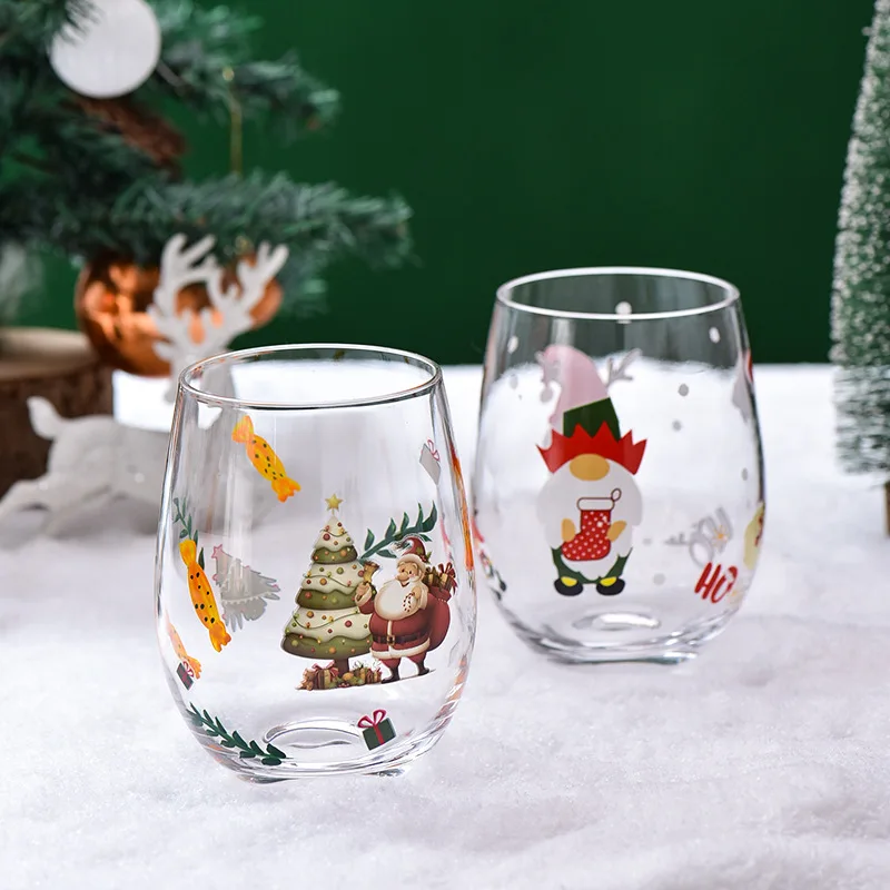 Christmas Red Wine Glasses 2