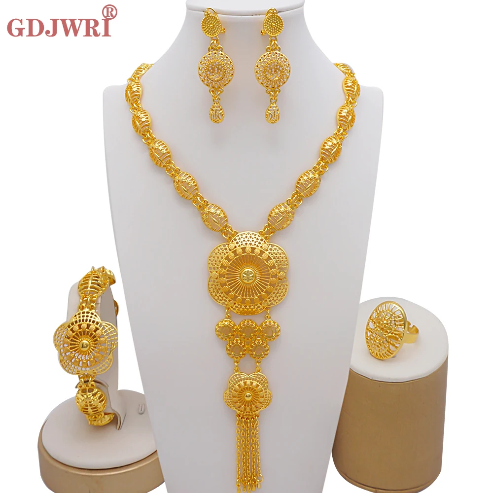 Arabic Dubai Jewelry Set For Women 