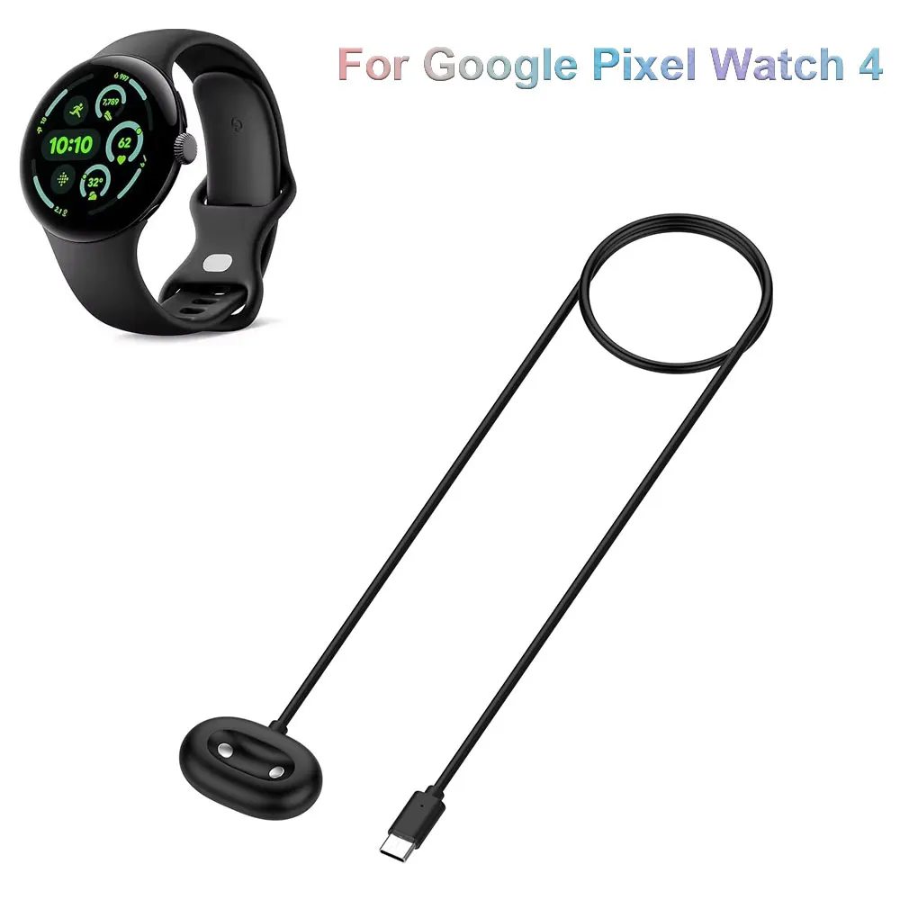 Google Pixel Watch 4 41mm 45mm 자기 USB/Type-C 충전 전원 충전용 100CM 고속 충전 케이블 베이스