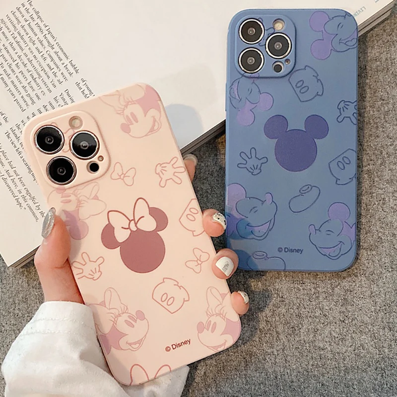 Mickey Mouse Anime Phone Case For iPhone 11 12 13 Pro MAX 12 13 Mini 6 6S 7 8 Plus X XR XS MAX SE 2020 Soft Silicone Funda Back case for iphone 12 pro