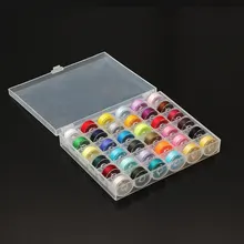 36 Colors Thread Spools Bobbins Box with Threads and Different Size Needles for Sewing Machines Quilting Sewing Accessories