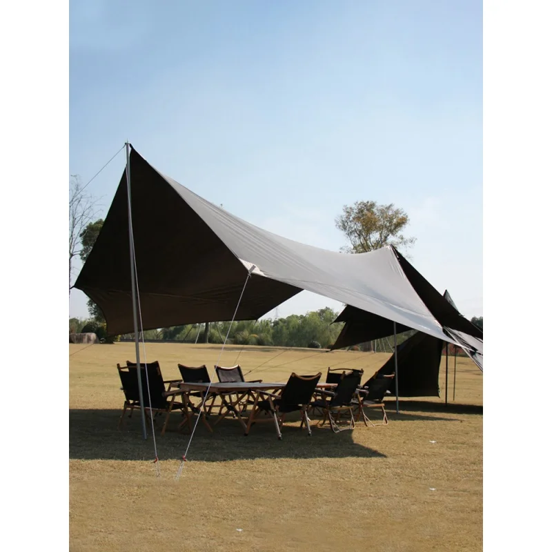 

Палатка в форме бабочки, виниловый тент большого размера с шестигранным узором, защита от солнца, для отдыха на открытом воздухе, походов, пикника, пляжа