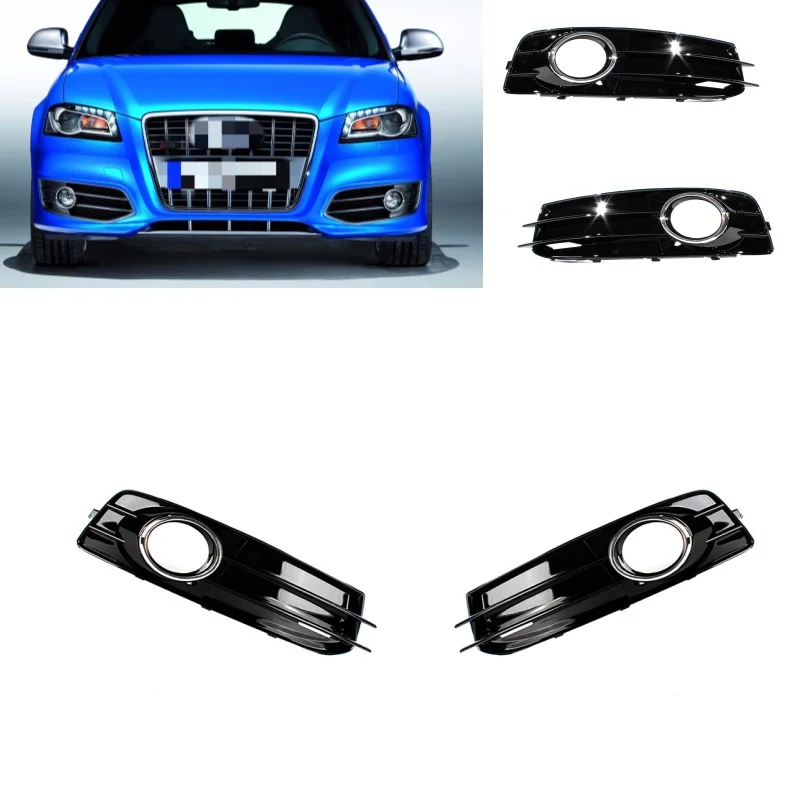 

Pair Left+ Right Side Fog Light Lamp Grille Cover For Audi A3 2009 2010 2011 2012 2013 Sport model 8P0807681AF 8P0807682K