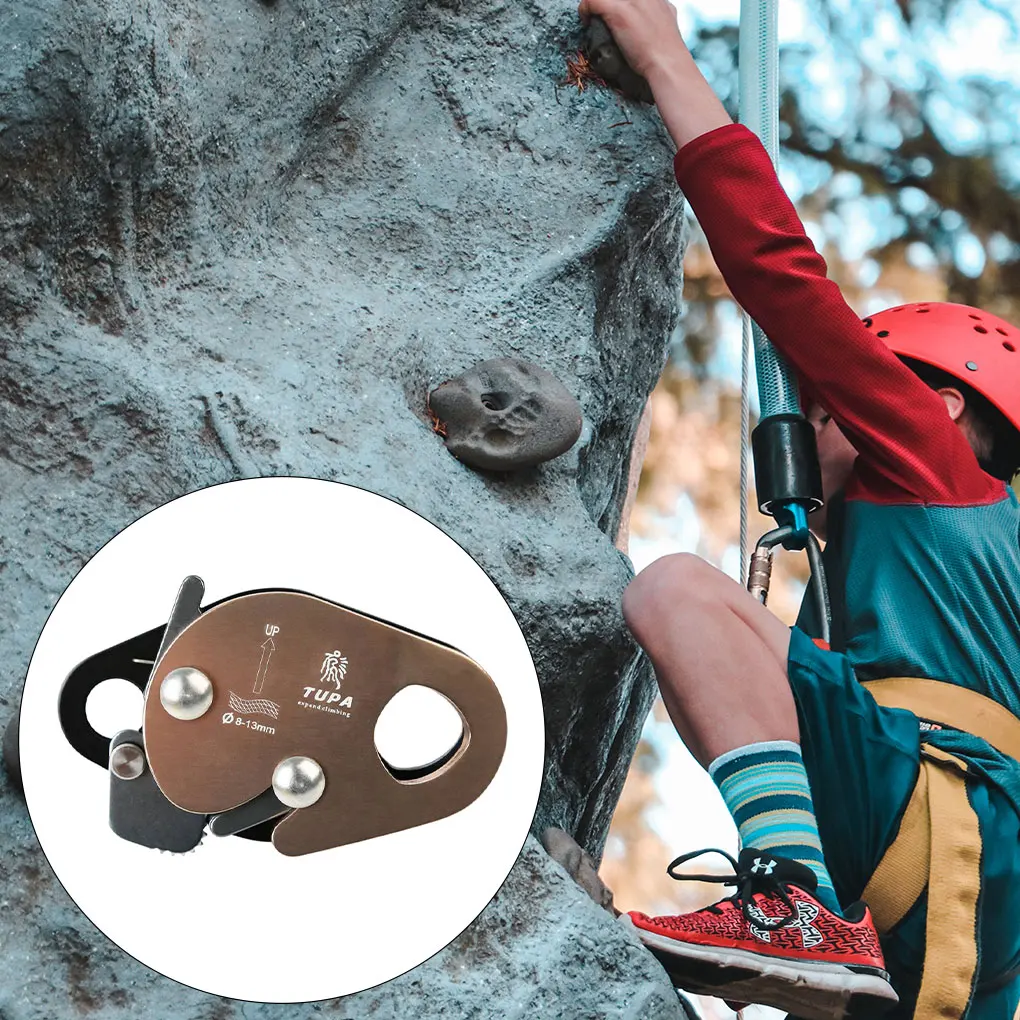 

Climbing Rope Grab Device Rappel Accessories Anti-falling Lock Equipment