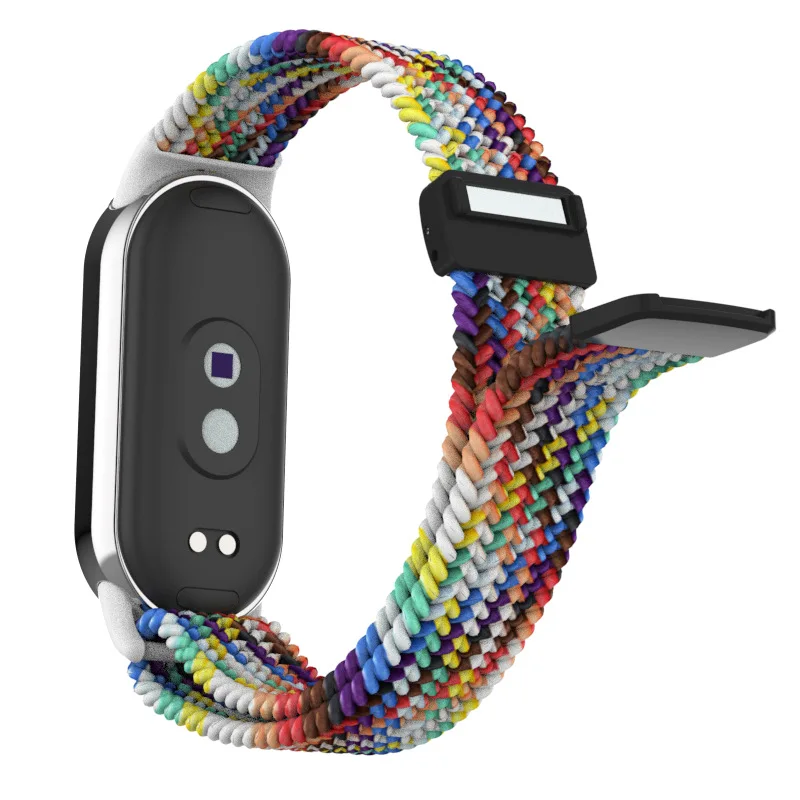 Magnetic Nylon Braided Strap with Plastic Buckle