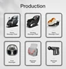 Back waist hip massage Vibrating at seat cushion adjustable commercial massage chair 2