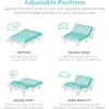 Adjustable Bed Frame, Electric Base w/Wireless Remote Control, Nightlight, Massager, 2 USB Ports, Bed Frames 4