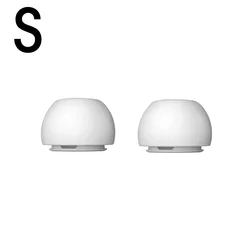Premium Soft Silicone Replacement Ear Tips with Noise Reduction Technology (1/2/4 Pairs) - 4Pairs (S)