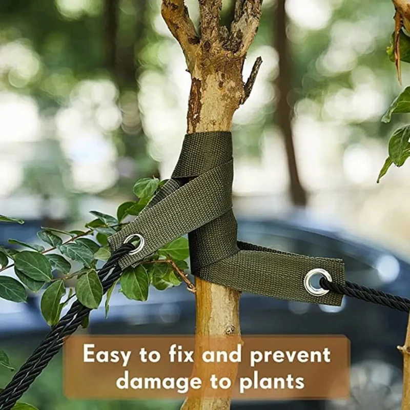 T02C!-Tree Strap With Grommet Strong Load Bearing Good Support Effectively Fixed Newly Planted Branch Belt Garden Tool