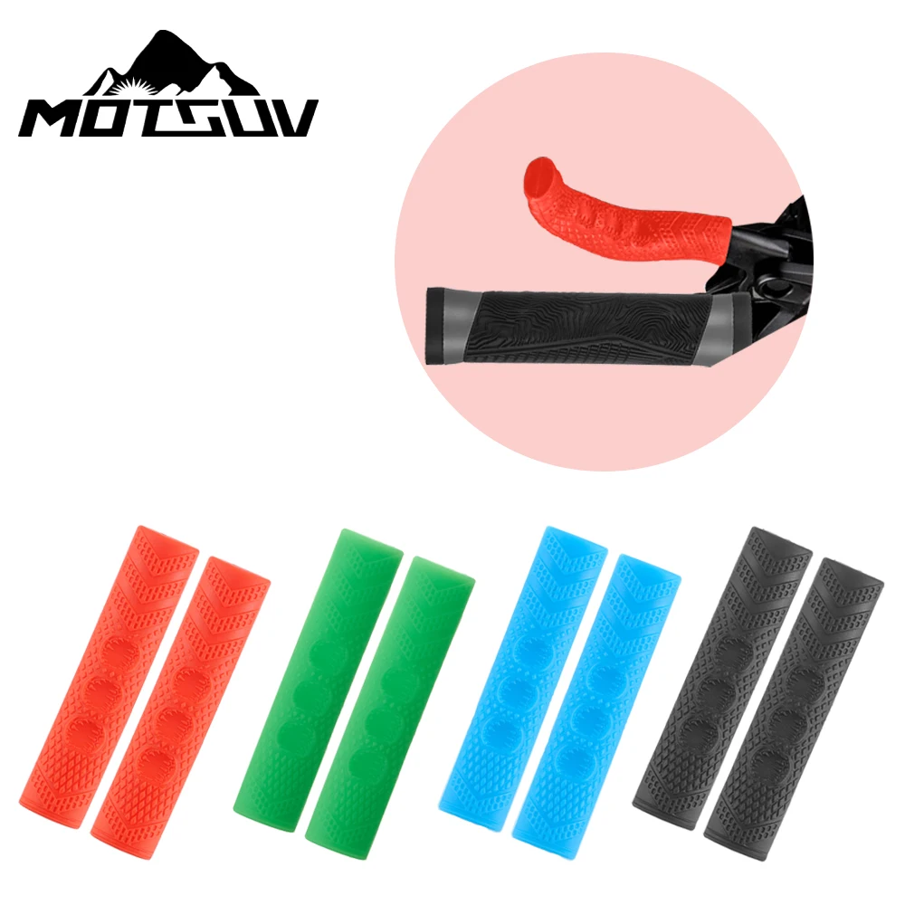 2pcsBicycleBrakeHandleCoverSiliconeSleeveMTBRoadBikeBrakeLeverProtectorCovers