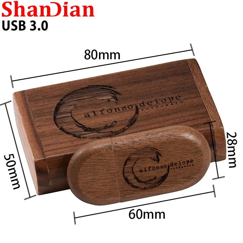 Madeira Usb 3.0 Flash Drive128gb Presentes de Casamento Caneta Drives 64gb Fotografia Vara Memória 32g Logotipo Livre Alta Velocidade Usb 3.0 10 Peças Lote - Imagem 2