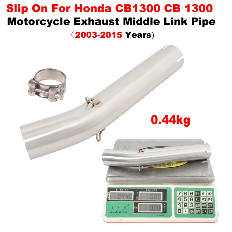 Slip On For Honda CB1300 CB 1300 2003 - 2015 Years Motorcycle Exhaust Escape Moto Middle Link Pipe Connecting 51mm Moto Muffler