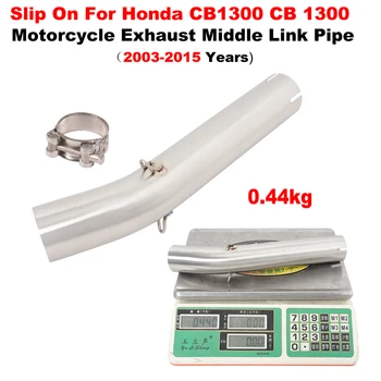 Slip On For Honda CB1300 CB 1300 2003 - 2015 Years Motorcycle Exhaust Escape Moto Middle Link Pipe Connecting 51mm Moto Muffler