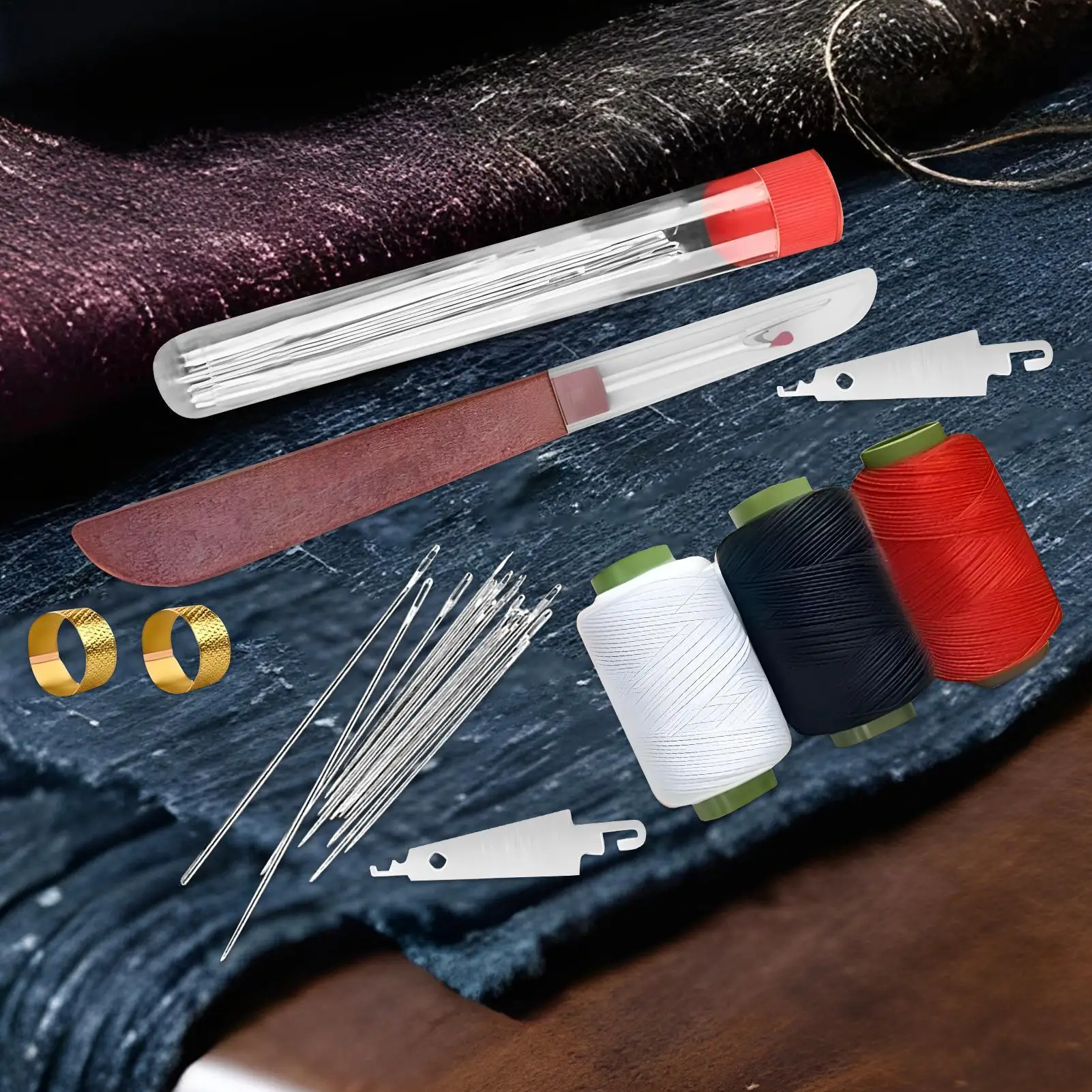 Hand Sewing Kit Needle and Thread Tools Multifunctional Set of 37 Sewing Kit for Dormitory College Home Travel Tailors Beginners