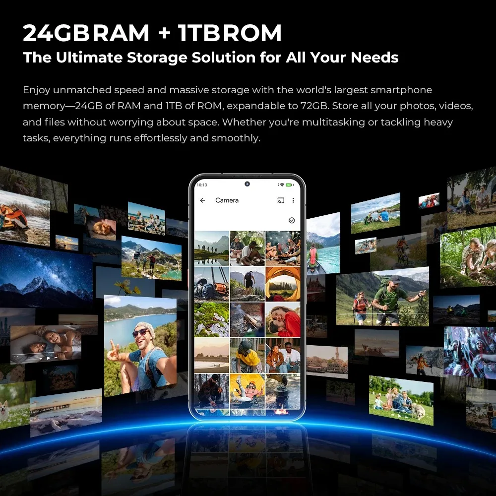 OUKITEL WP200 Pro 5G Rugged Mobile Phone (24+48)GB+1TB Android 15 6.7'' 120Hz 108MP+32MP 8800mAh 45W Dual SIM/AI/NFC