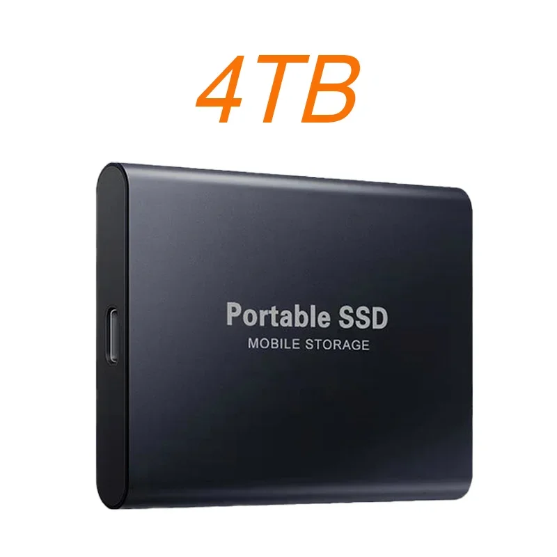 Portable SSD 4TB 2TB High Speed External Hard Drive USB 3.1 Type-C Interface for Laptop