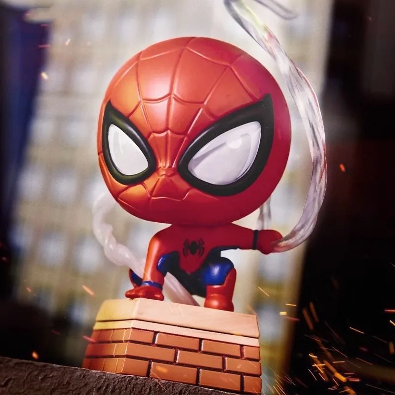 The Avengers Blind Box Iron Spider Man Ps4 Anime Figure Kawaii Cute Pvc Model Doll Caja Ciega Mystery Box Action Figure Collecti