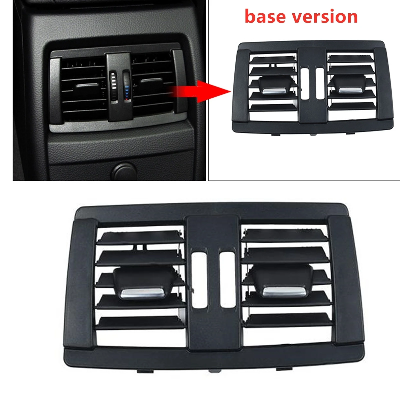 

Rear Center A/C Air Outlet Vent Cover Grill For BMW 3 Series F30 F35 318 320 2014-2020 Interior Dashboard Conditioning Grille