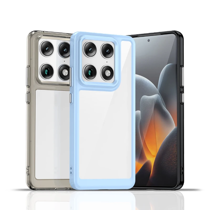 ELVEV Transparent Signature Case - Clear Hard PC + Soft TPU Bumper Design