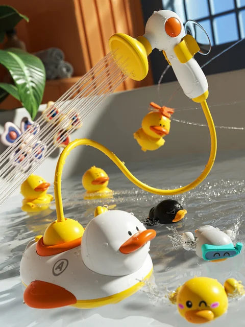 7in1 Baby Bath Toys for Kids Spray Water Bath Toys Electric Duck Baby Shower Water Toys Ball Bathroom Baby Toy Bathtub Toys Gift 3