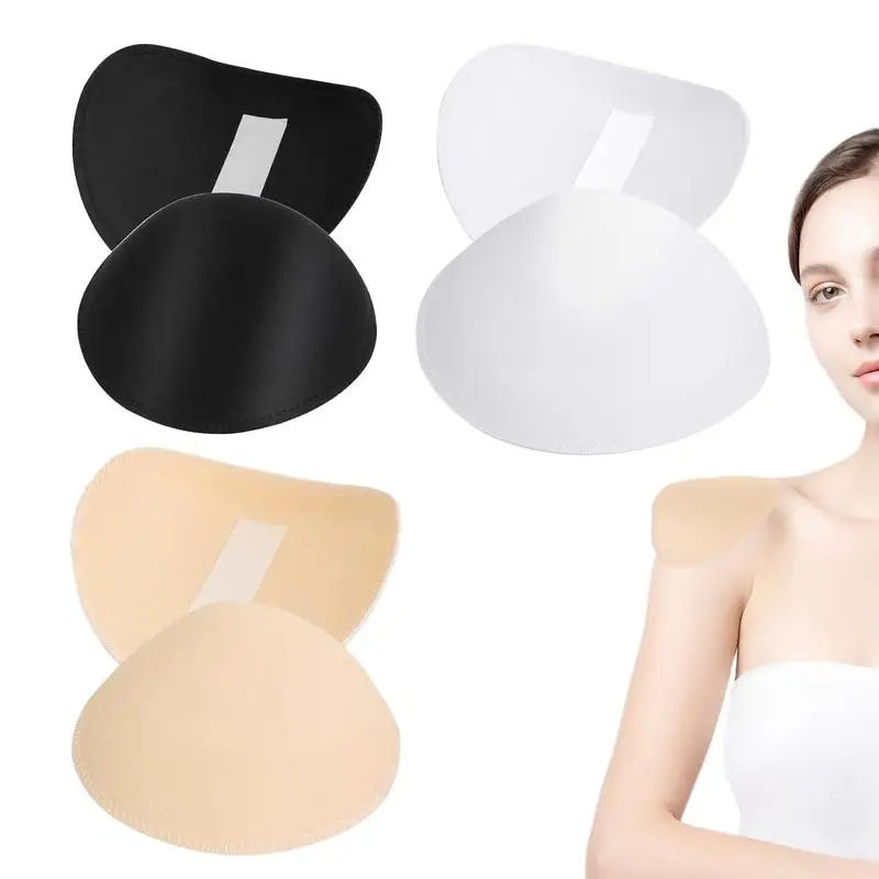 3pairs Sponge Shoulder Pads Breathable Set-in Pads Shoulder Enhancer for Women Men for Blazer