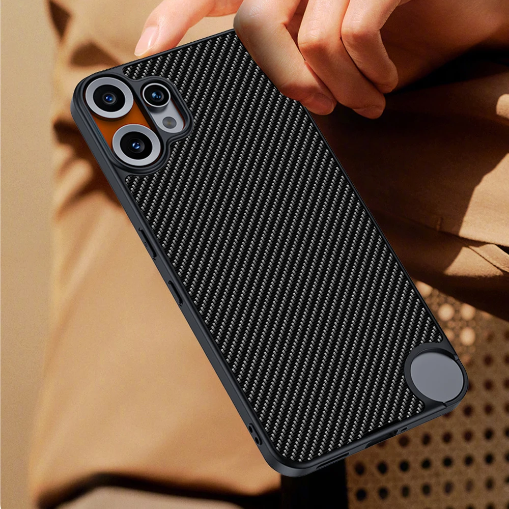Luxury Fiber Texture PU-Leather Shockproof Phone Case