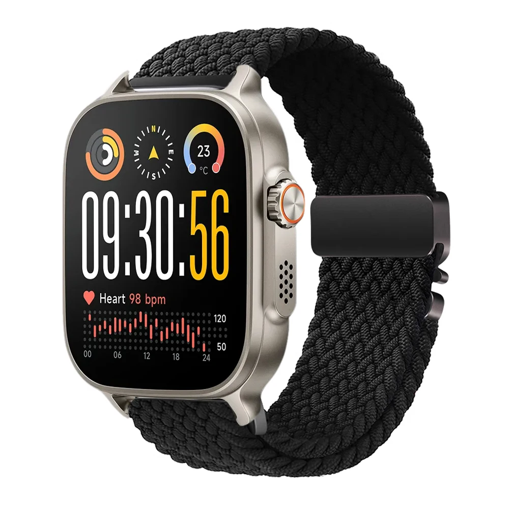 Premium 22mm Parachute Braided Strap - Universal Smartwatch Accessory Replacement Bracelet