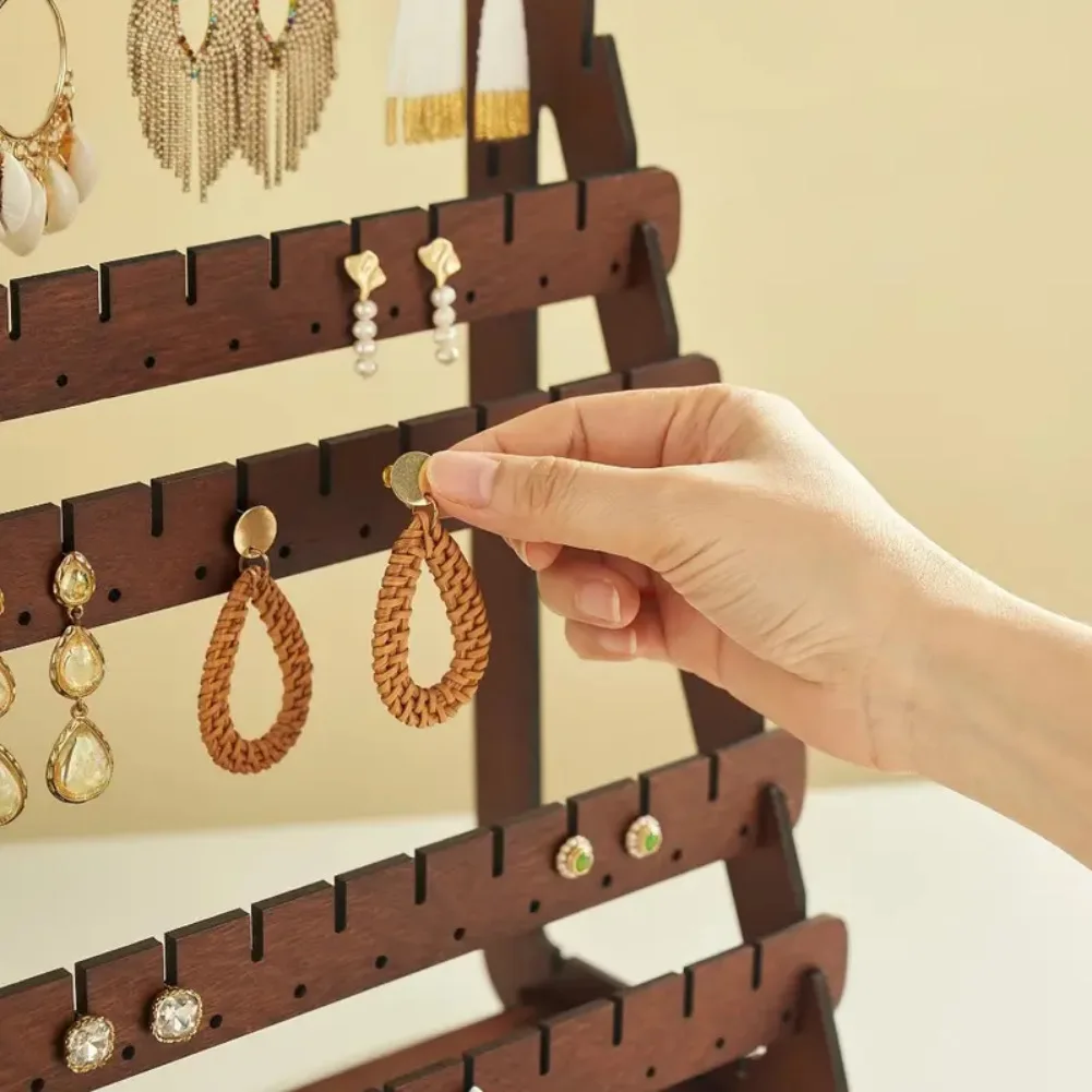 Wooden Jewelry Organizer Large Capacity for Dresser
