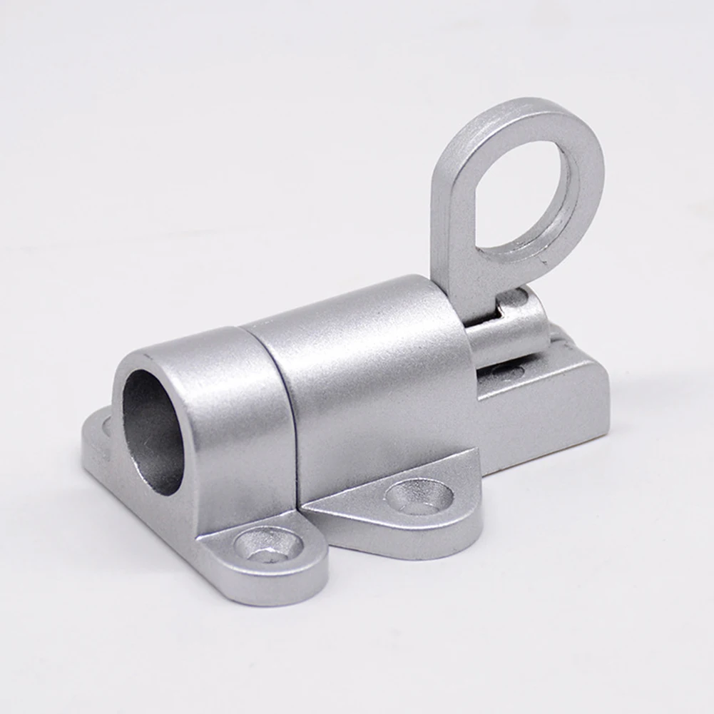 

1 Set Self-closing Latch Bolt Spring Loaded 58 X 44 Mm Aluminum Alloy Brand New Durable High Quality Pull Ring Bounce