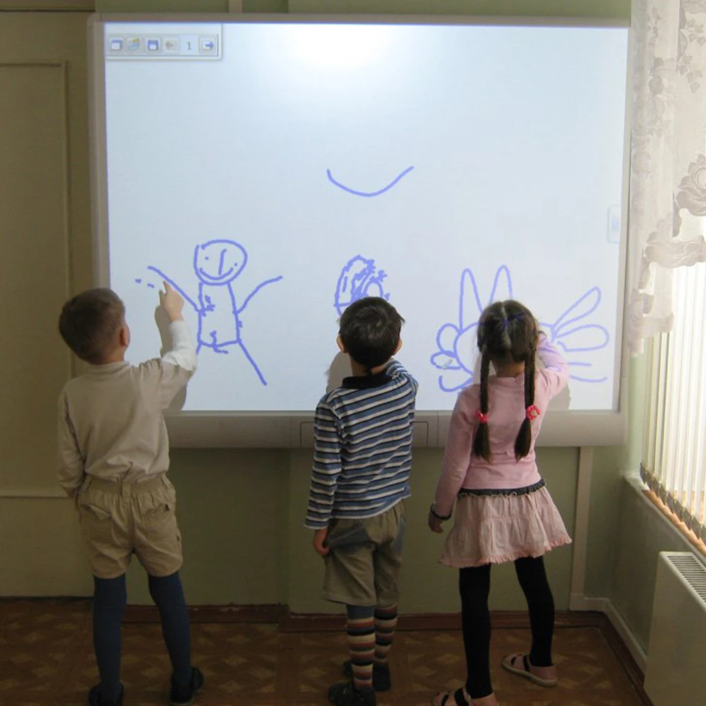Smartboard Wired Transform Wall to Touchable Virtual Screen For Projection Screen Interactive System with Windows Writing Draw
