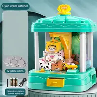 Kid Claw Machine Gashapon Plush Dolls Mini Drawing Clip Machine Fairground Coin Arcade Game Crane Children 3 Years 1