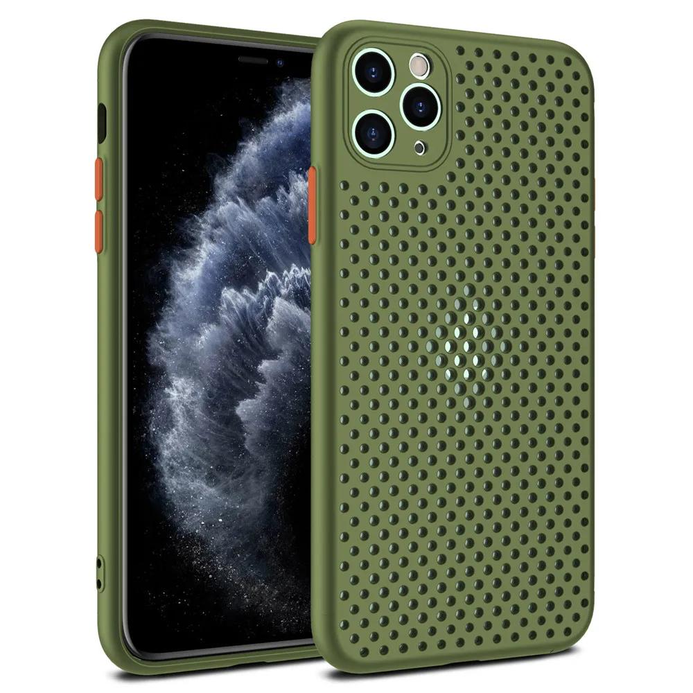 Breathable Mesh Heat Dissipation TPU Phone Case