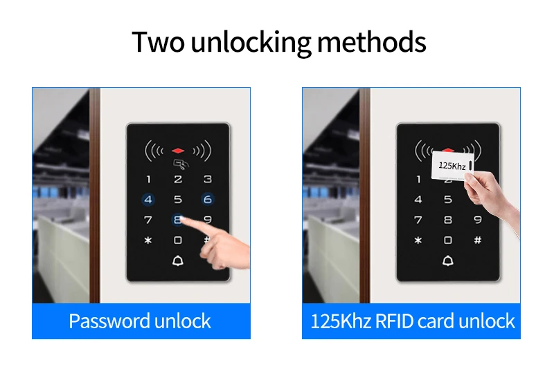 K8 2000 Users 125kHz / 13.56MHz RFID Keypad Stand Alone Access Control Panel Wie