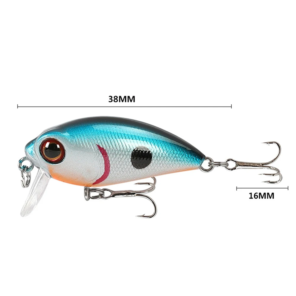 3.8cm 3.4g Fishing Lure Crankbait Wobbler Lure Floating Crank Jerkbait Swimbait Artificial Hard Bait Fake Decoy Trout Bass Bait