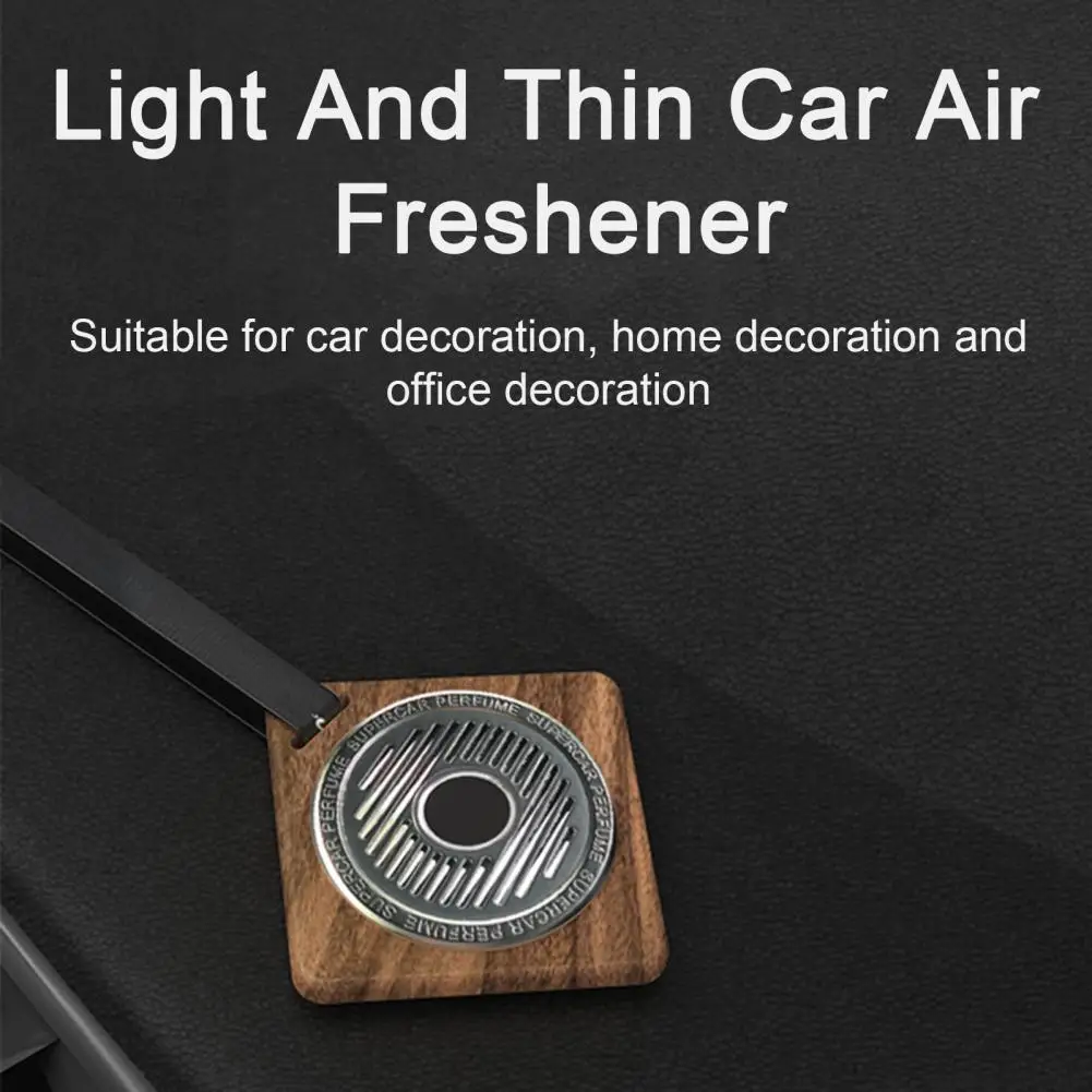 

Car Scent Diffuser Car Aromatherapy Eco-friendly Wooden Car Hanging Pendant Fine Workmanship Anti-fade for Long-lasting