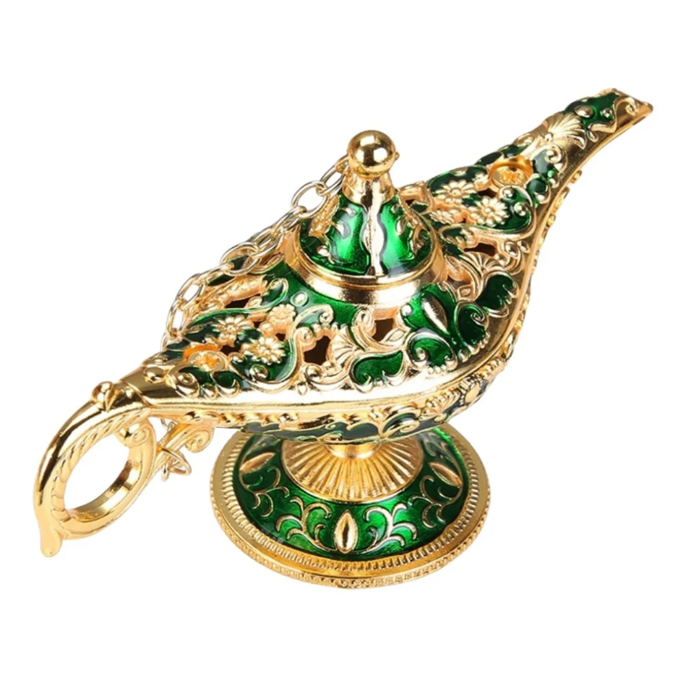 

Новинка, Декор без лампы, реквизит для лампы, подарок, винтажные металлические белые желания, 12x6,4x4 см, лампа-Аладин, поделки, Декор